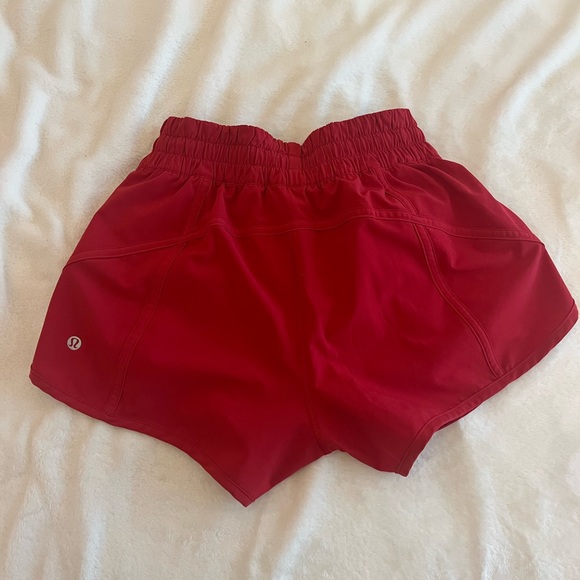 Lululemon red running shorts #runningessentials - Picture 2 of 2